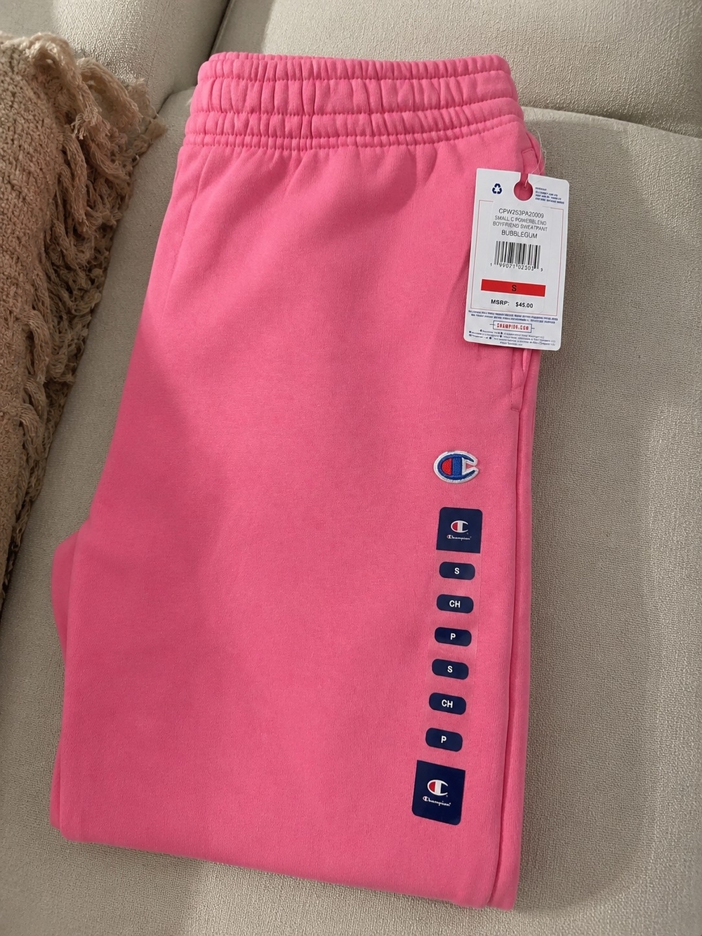 📍FULL SET! Champion Pink Embroidered Logo Hoodie & Pants - Picture 5 of 5